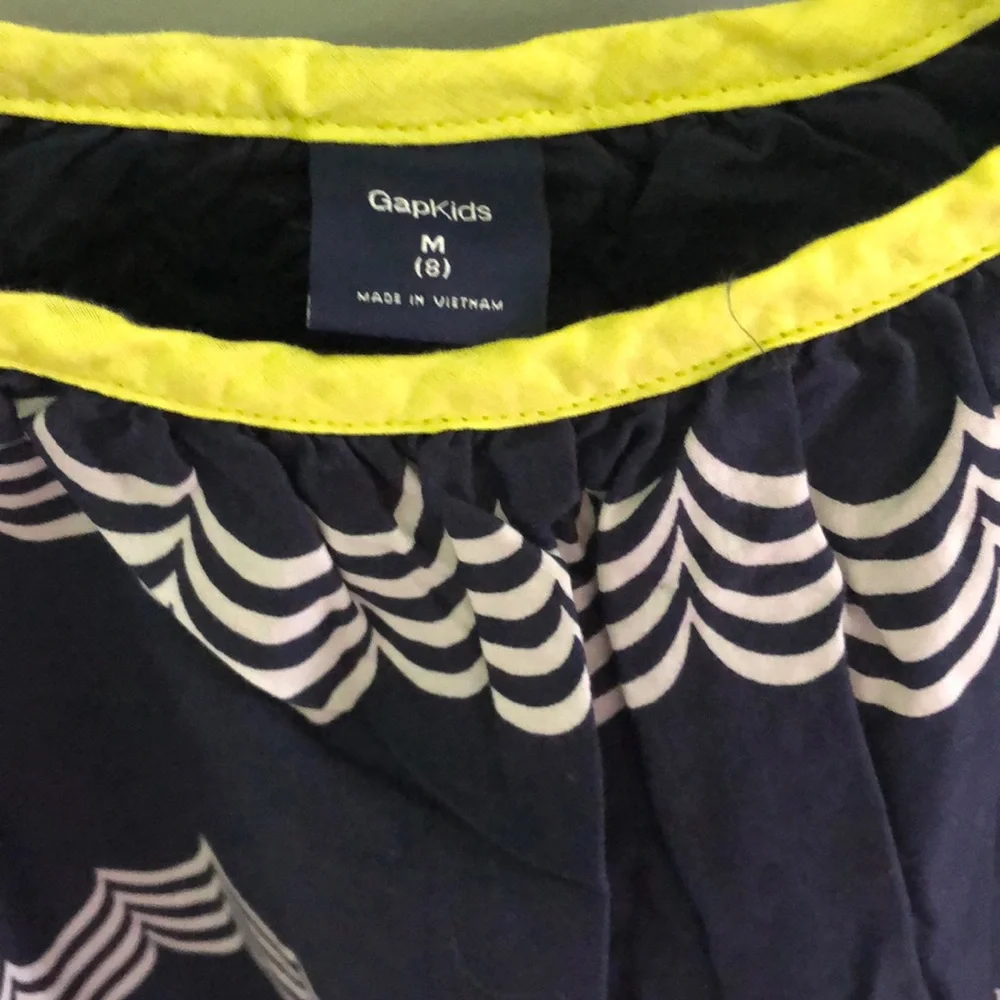 GapKids Blue Striped Cami Sundress Size Medium 8 Girls